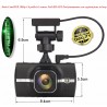 Dash Cam/Dvr auto - Full HD 1080p - 3.0 pollici - G-sensor - WI-FI - GPS con registrazione in loop + retrocamera