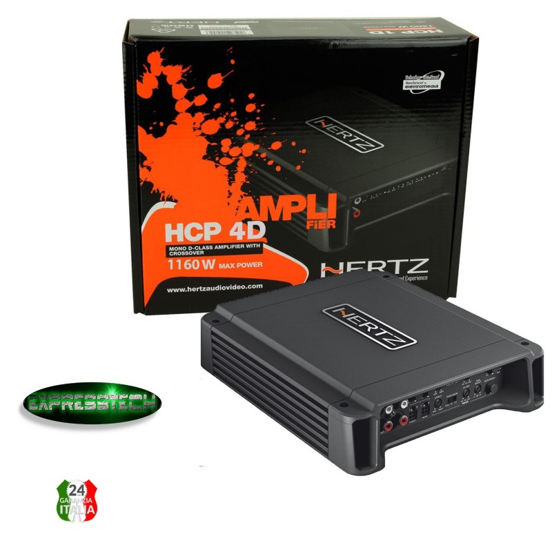 Hertz HCP 4D - Amplificatore 4 Canali in classe D 4x145 Watt